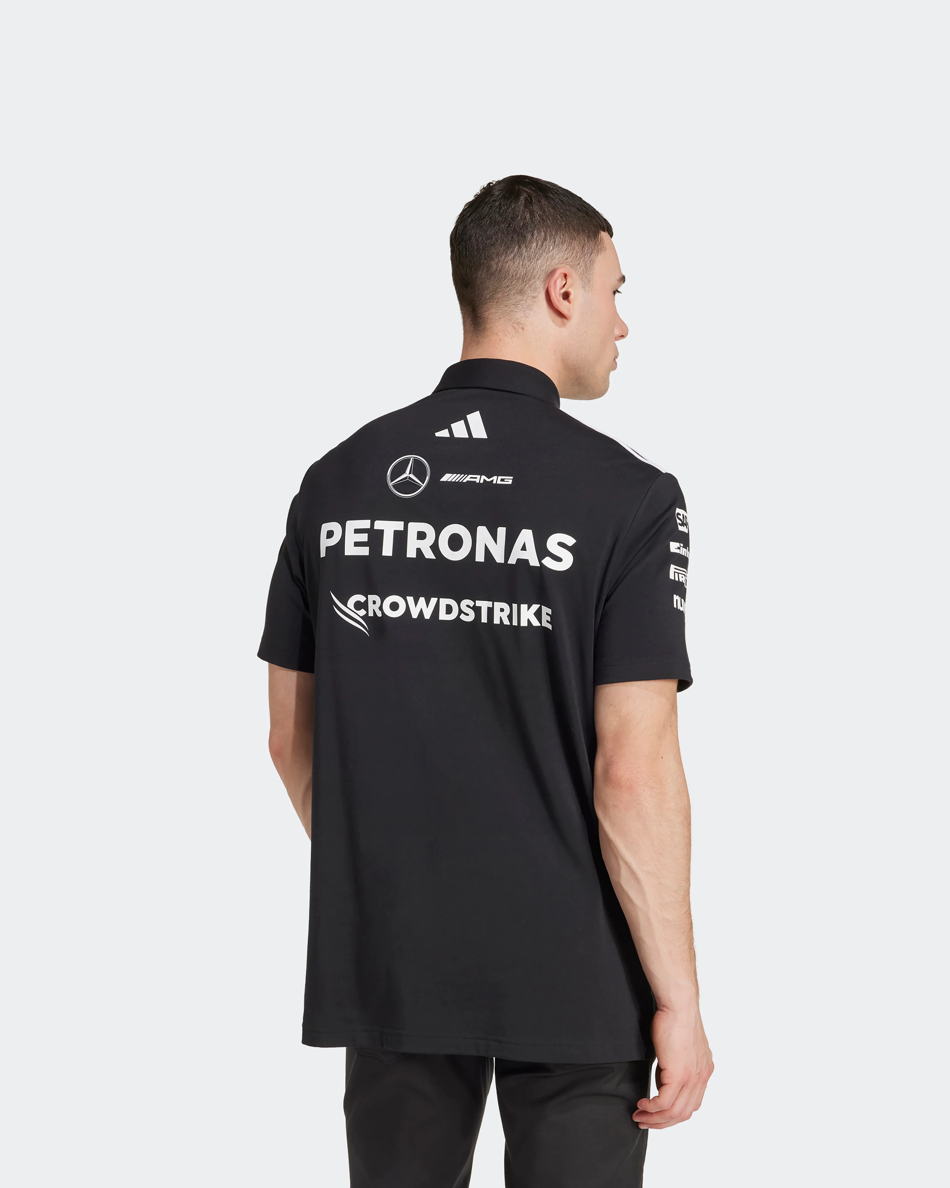 Mens 2025 Team Polo Black - Image 4