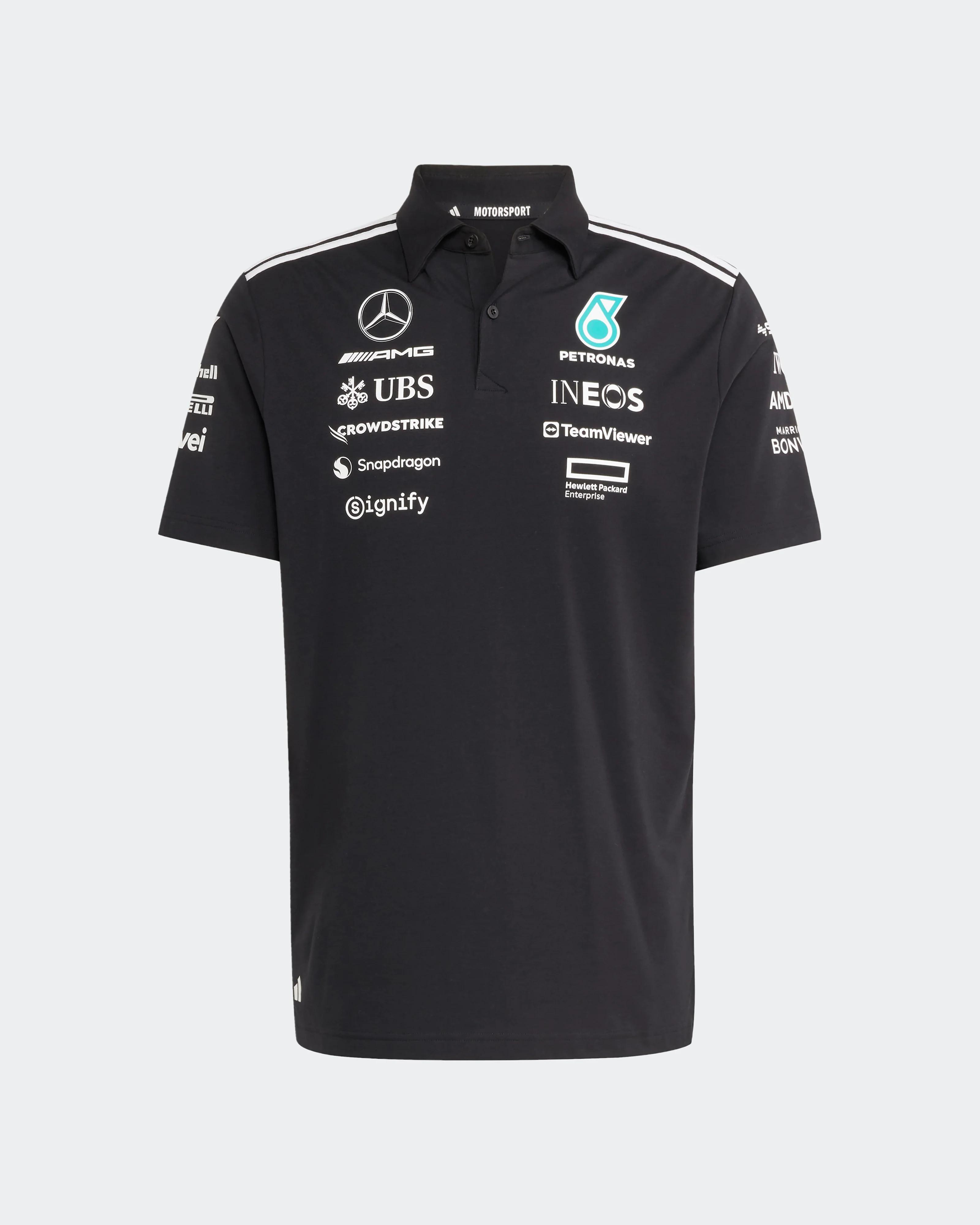 Mens 2025 Team Polo Black - Image 6